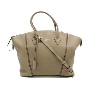 Louis Vuitton Parnassus Lockit Handbag Veau Cashmere Leather Beige